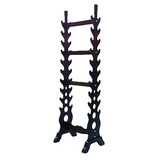 Double Sided Wooden Weapon Racks Sword Stands