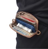 EDC Pouch Portable Tactical Change Wallet Travel Kit Coin With Card Pack Zippers Waist Bag for Campi