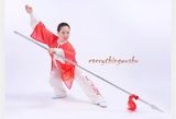 Combat Traditional Kung Fu Spears Wushu Spears Hardening Blade Red Tassel Spear