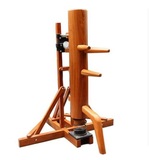 Live Spring Wing Chun Wooden Dummy Muk Jong Framed Kung Fu Dummy