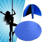 120X10cm Folding Pole Dance Safety Yoga Mat Floor Home Gym Exercise Fitness Pad Portable Round Dance