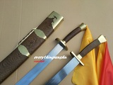 Custom Made Damascus Steel Double Swords