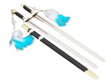 Chinese Wushu Competition Double Swords