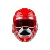 Dipped Foam WKF Karate Helmets with Face Protector Sanda Head Guard Taekwondo Head Mask